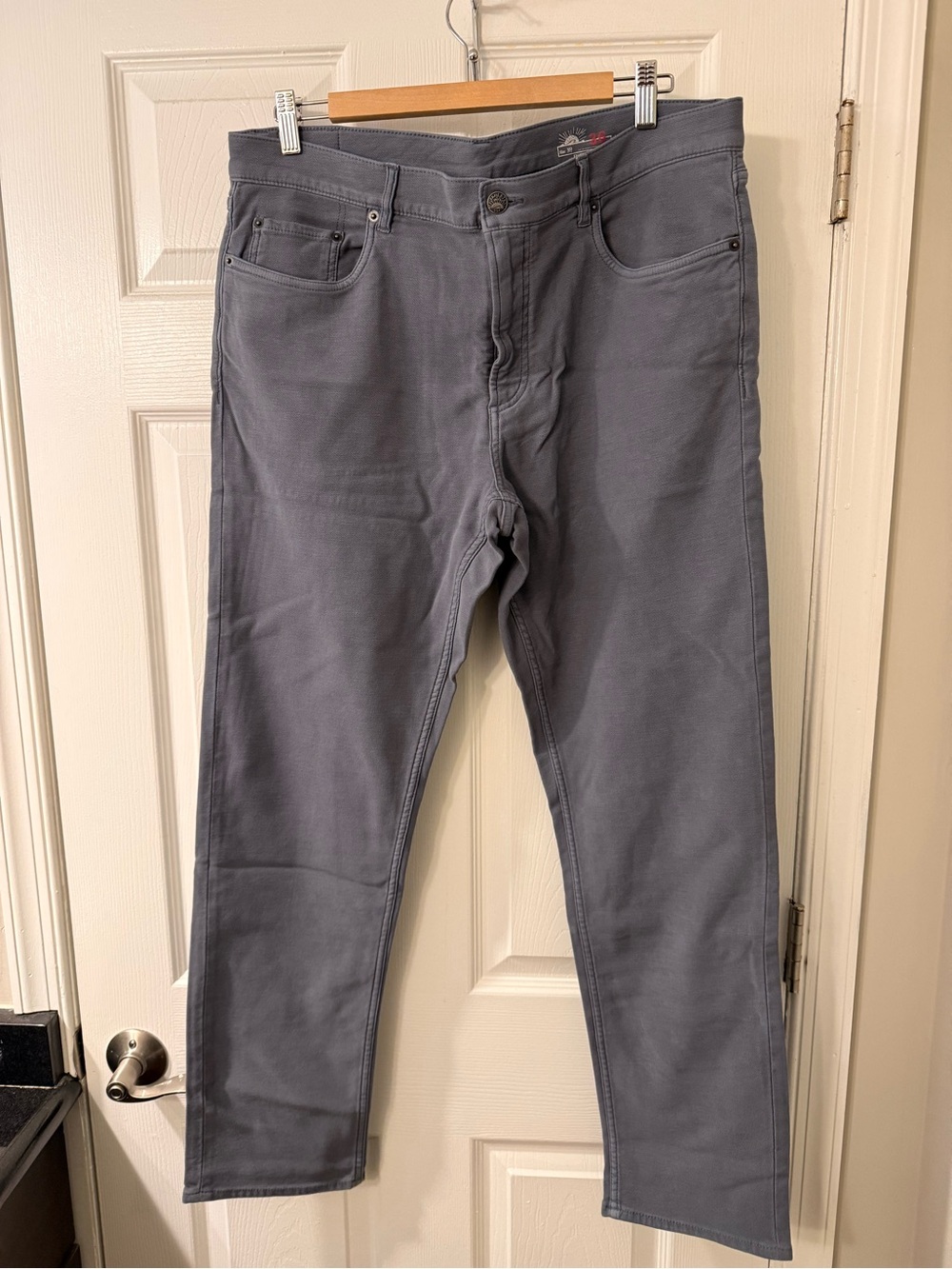 Faherty Men's Straight Jeans in Slate Gray